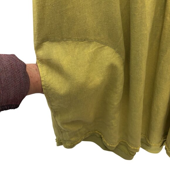 Free People Get Away With Me Tunic in Frosted Fern V-Neck Short Sleeve - XL - Picture 7 of 14